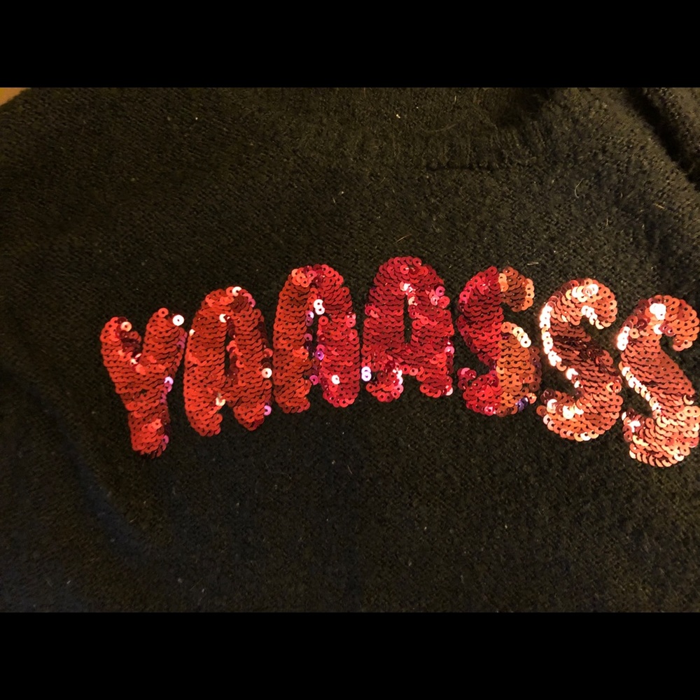 YAAASSS Sequin Sweater